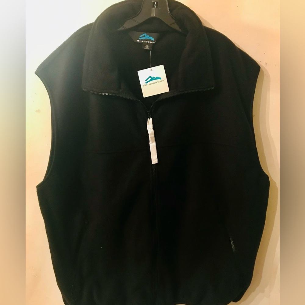 Tri Mountain  Mens Fleece zip vest Choose your size